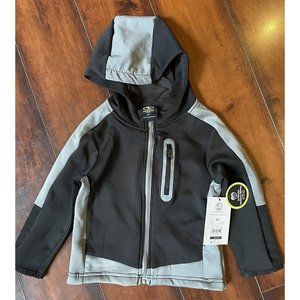 Athletic Works DriWorks Toddler Boys Hooded Jacket - Black -2T